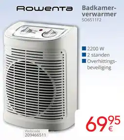 Eldi Rowenta Badkamerverwarmer SO6511F2 aanbieding