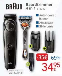 Eldi Braun Baardtrimmer 4 in 1 aanbieding