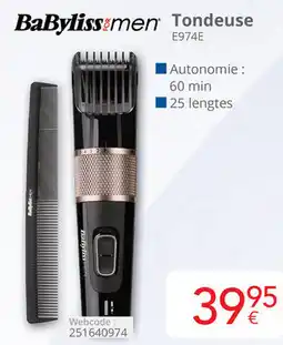 Eldi BaByliss men Tondeuse E974E aanbieding