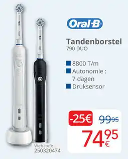 Eldi Oral-B Tandenborstel 790 DUO aanbieding