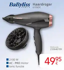 Eldi BaByliss Haardroger aanbieding