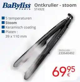 Eldi BaByliss Ontkruller - stoom aanbieding