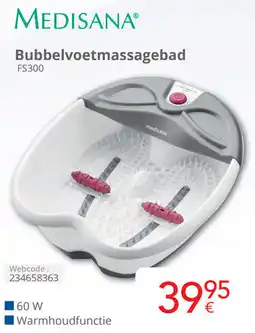 Eldi Medisana Bubbelvoetmassagebad FS300 aanbieding