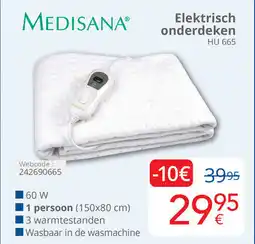 Eldi Medisana Elektrisch onderdeken aanbieding