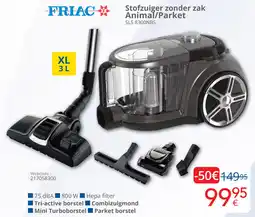 Eldi Friac Stofzuiger zonder zak Animal / Parket SLS 8300NBS aanbieding
