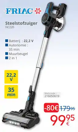 Eldi Friac Steelstofzuiger HC220 aanbieding