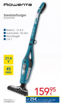 Eldi Rowenta Steelstofzuiger RH6751WO aanbieding
