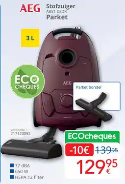 Eldi AEG Stofzuiger Parket aanbieding