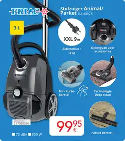Eldi Friac Stofzuiger Animal/ Parket SLS 8030 S aanbieding