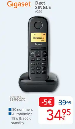 Eldi Gigaset Dect Single A270 aanbieding