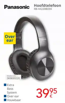 Eldi Panasonic Hoofdtelefoon RB-HX220BDEK aanbieding
