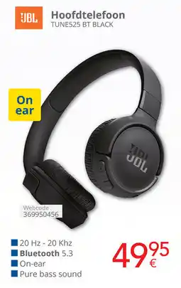 Eldi JBL Hoofdtelefoon TUNE525 BT BLACK aanbieding