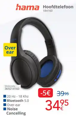 Eldi hama Hoofdtelefoon 184160 aanbieding