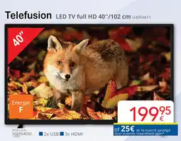 Eldi Telefusion LED TV full HD U40FAA11 aanbieding