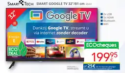 Eldi Smart tech smart google TV 32VA1 aanbieding