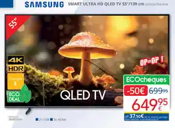 Eldi Samsung smart ultra HD QLED TV QE55Q67DAUXXN aanbieding