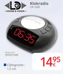 Eldi Klokradio CR-1000 aanbieding
