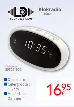 Eldi Klokradio CR-1500 aanbieding