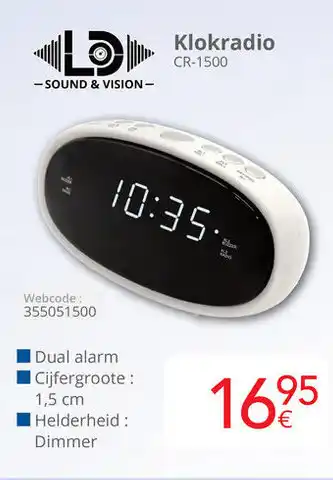 Eldi Klokradio CR-1500 aanbieding