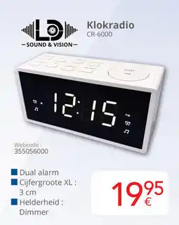 Eldi Klokradio CR-6000 aanbieding