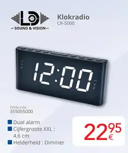 Eldi Klokradio CR-5000 aanbieding