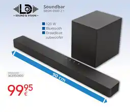 Eldi Soundbar BBSW-0900 2.1 aanbieding