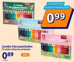 Action Jumbo kleurpotloden aanbieding