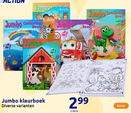 Action Jumbo kleurboek aanbieding