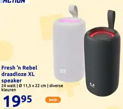 Action Fresh 'n Rebel draadloze XL speaker aanbieding