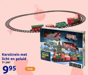 Action Kersttrein met licht en geluid aanbieding