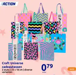 Action Craft Universe cadeautassen aanbieding