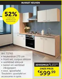 Zelfbouwmarkt Budget keuken aanbieding