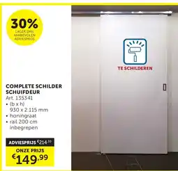 Zelfbouwmarkt Complete schilder schuifdeur aanbieding