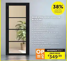 Zelfbouwmarkt Deur steel look houston black 4R aanbieding