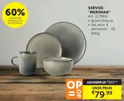 Zelfbouwmarkt Servies meridian aanbieding