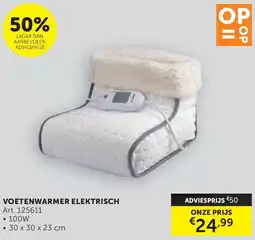 Zelfbouwmarkt Voetenwarmer elektrisch aanbieding
