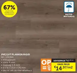 Zelfbouwmarkt Pvc/lvt planken rigid aanbieding