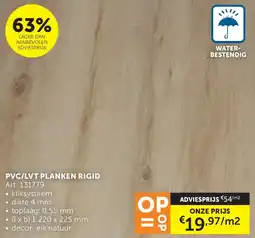 Zelfbouwmarkt Pvc/lvt planken rigid aanbieding