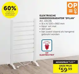 Zelfbouwmarkt Elektrische handdoekradiator Dylan aanbieding