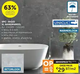 Zelfbouwmarkt Spc-rigid XL wandpaneel aanbieding