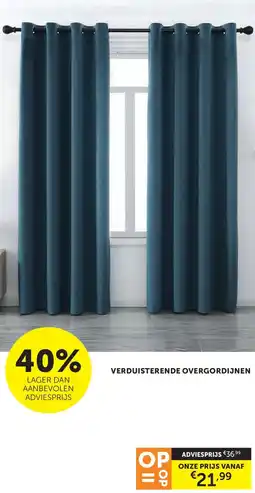 Zelfbouwmarkt Verduisterende overgordijnen aanbieding