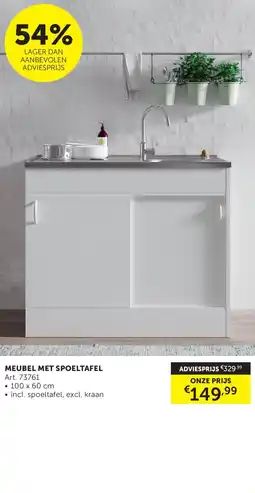 Zelfbouwmarkt Meubel met spoeltafel aanbieding