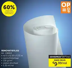 Zelfbouwmarkt Renovatievlies aanbieding