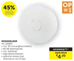Zelfbouwmarkt Rookmelder aanbieding