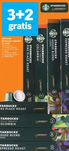 Albert Heijn Starbucks Nespresso capsules 10 stuks aanbieding