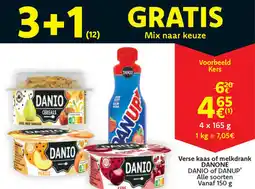 Cora Verse kaas of melkdrank Danone aanbieding