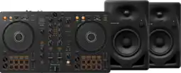 Coolblue Pioneer DJ DDJ-FLX4 + Pioneer DJ DM-40D Zwart aanbieding