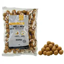 Decathlon Boilies voor karper WELLMIX 20 mm 1 kg Scopex aanbieding