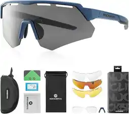 Decathlon ROCKBROS Gepolariseerde Sportbril, 4 Verwisselbare Lenzen Fietsen aanbieding