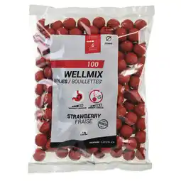 Decathlon Boilies voor karper Wellmix 20 mm 1 kg aardbei aanbieding